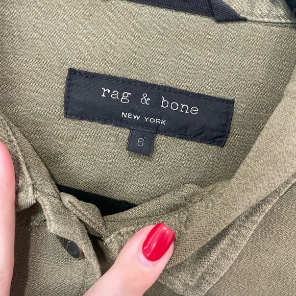 EUC Rag &‎ Bone  Utility Jacket - Size 6 - Picture 3 of 7